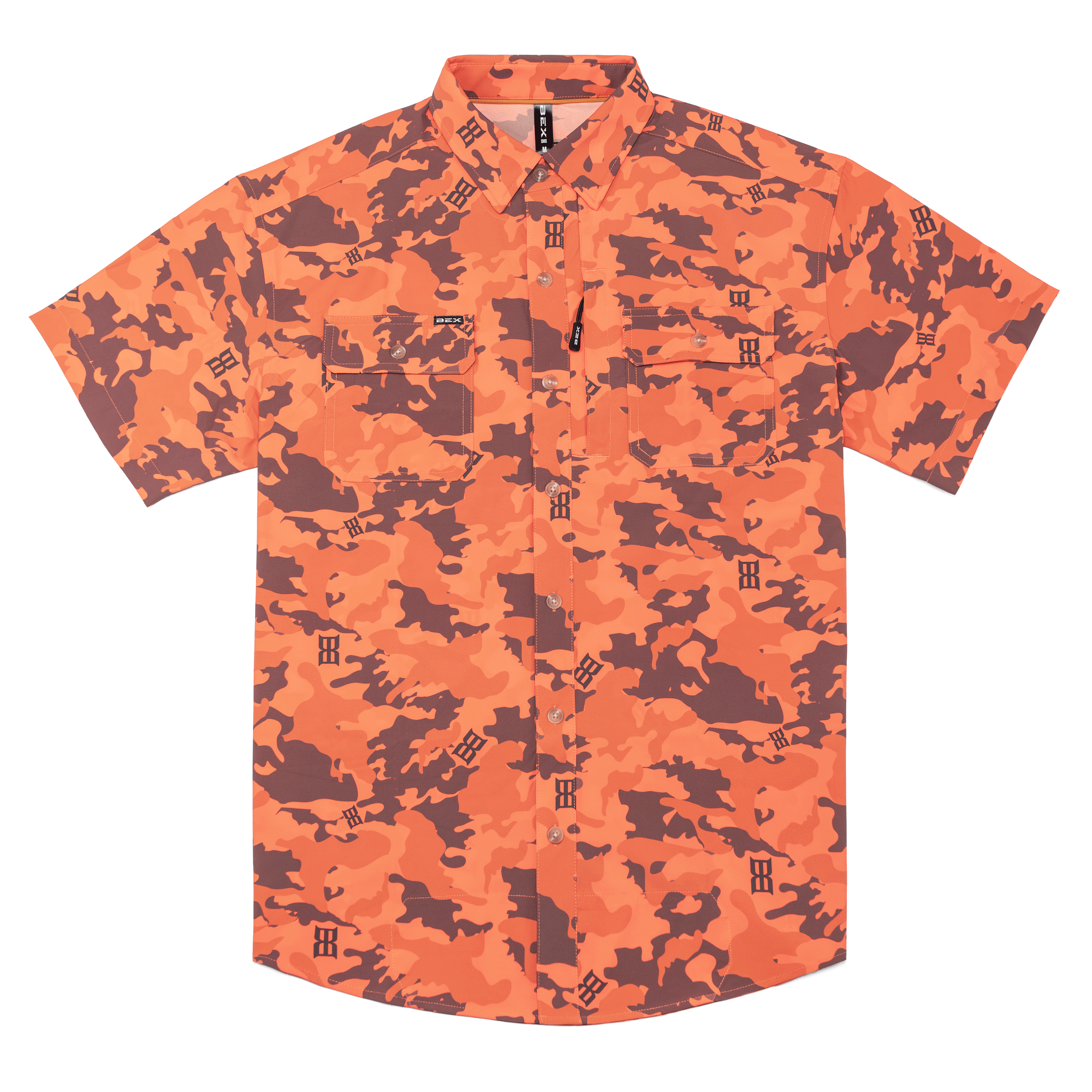 トップス 465351 CAMO STRECH SHIRT BL CAMO VERSA SHORT SLEEVE – BEX® Sunglasses