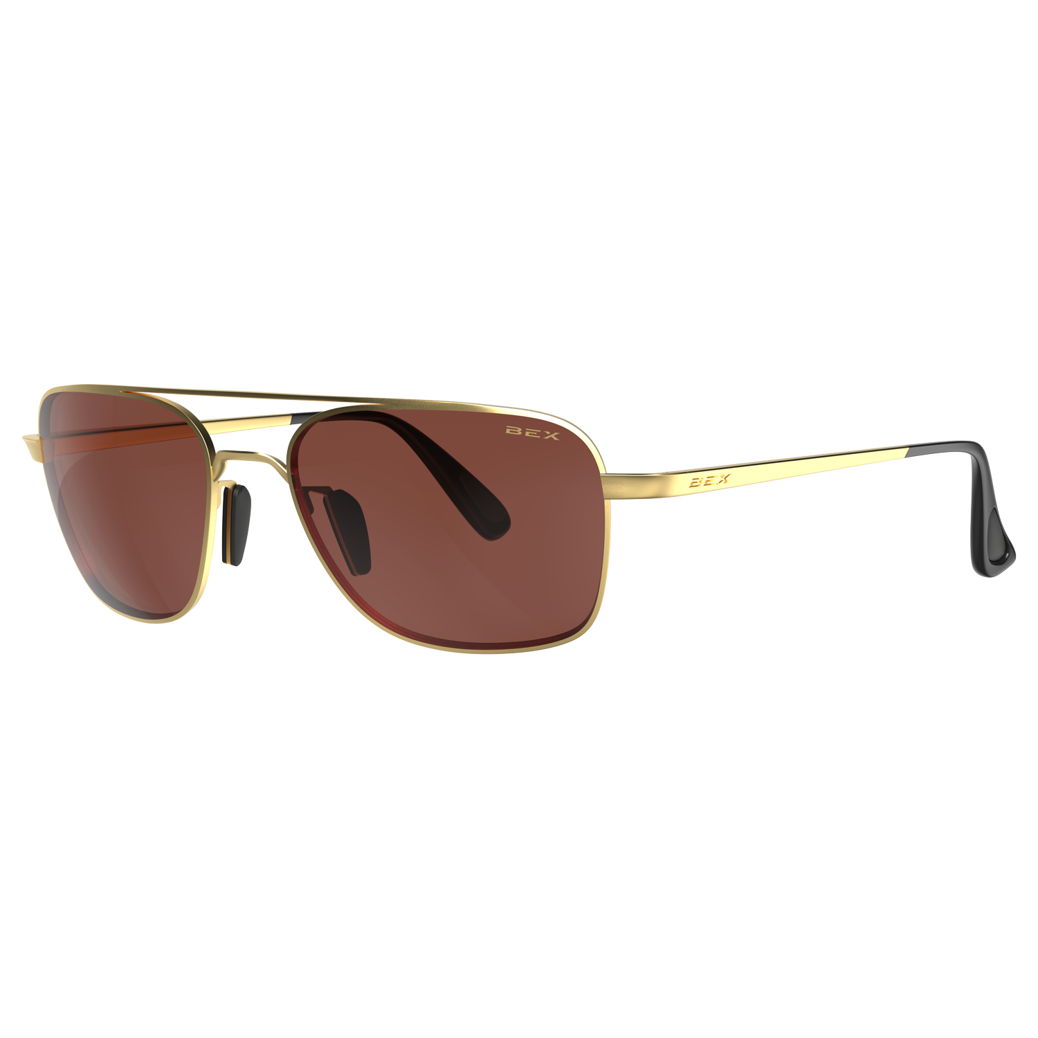 Matte Gold Aviators Ray-Ban RB3925 Aviator Max XL (58 - 16) with Grey lenses and  main image 2
