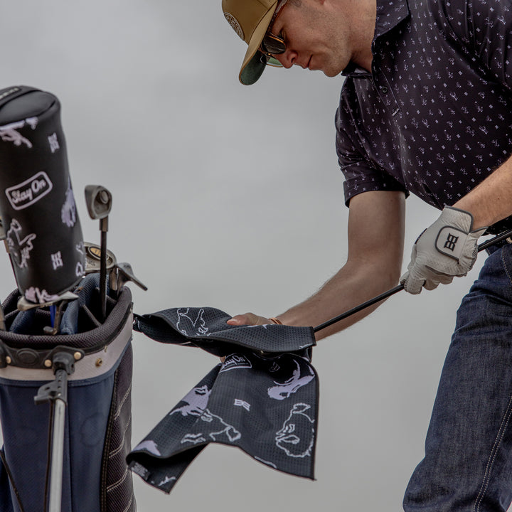 BUCKIN' GOLF WAFFLE WEAVE TOWEL [LIMITED EDITION]