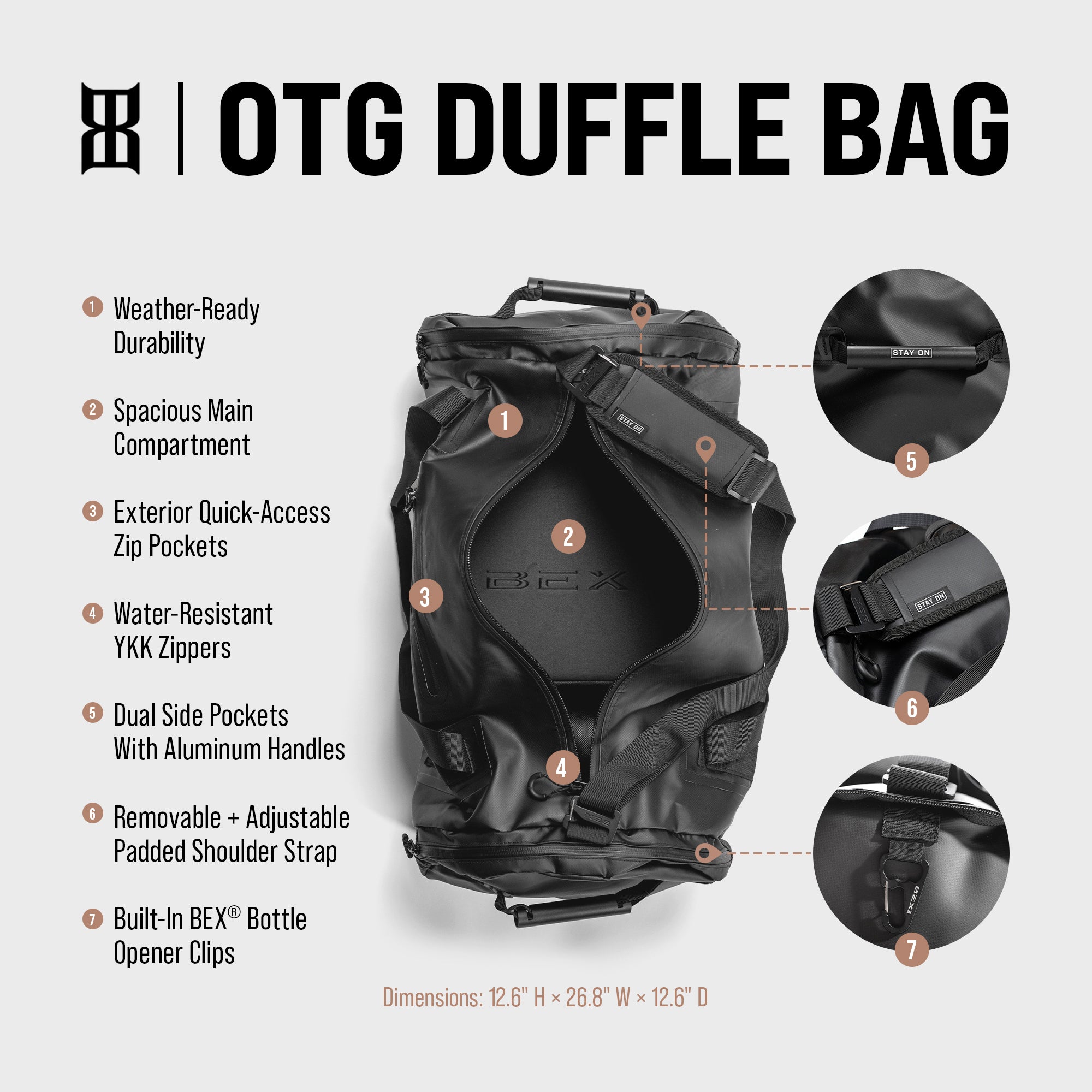 OTG Duffle Bag – BEX® Sunglasses