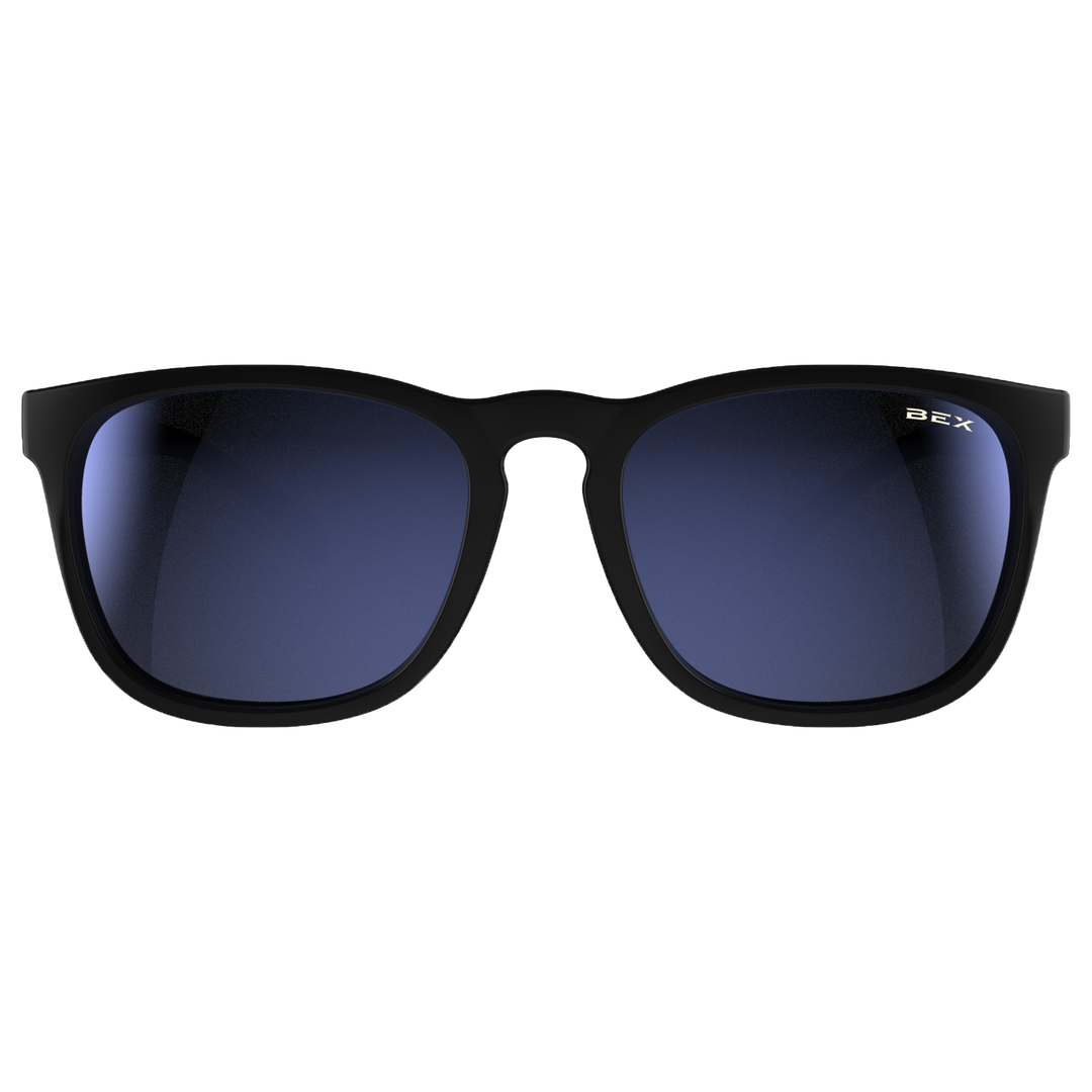 Black and hot sale blue sunglasses