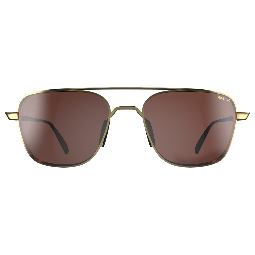 Sunglasses Mach S115MGB Matte Gold Brown 2
