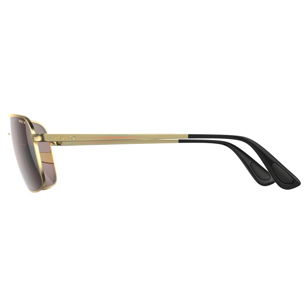 Sunglasses Mach S115MGB Matte Gold Brown 3