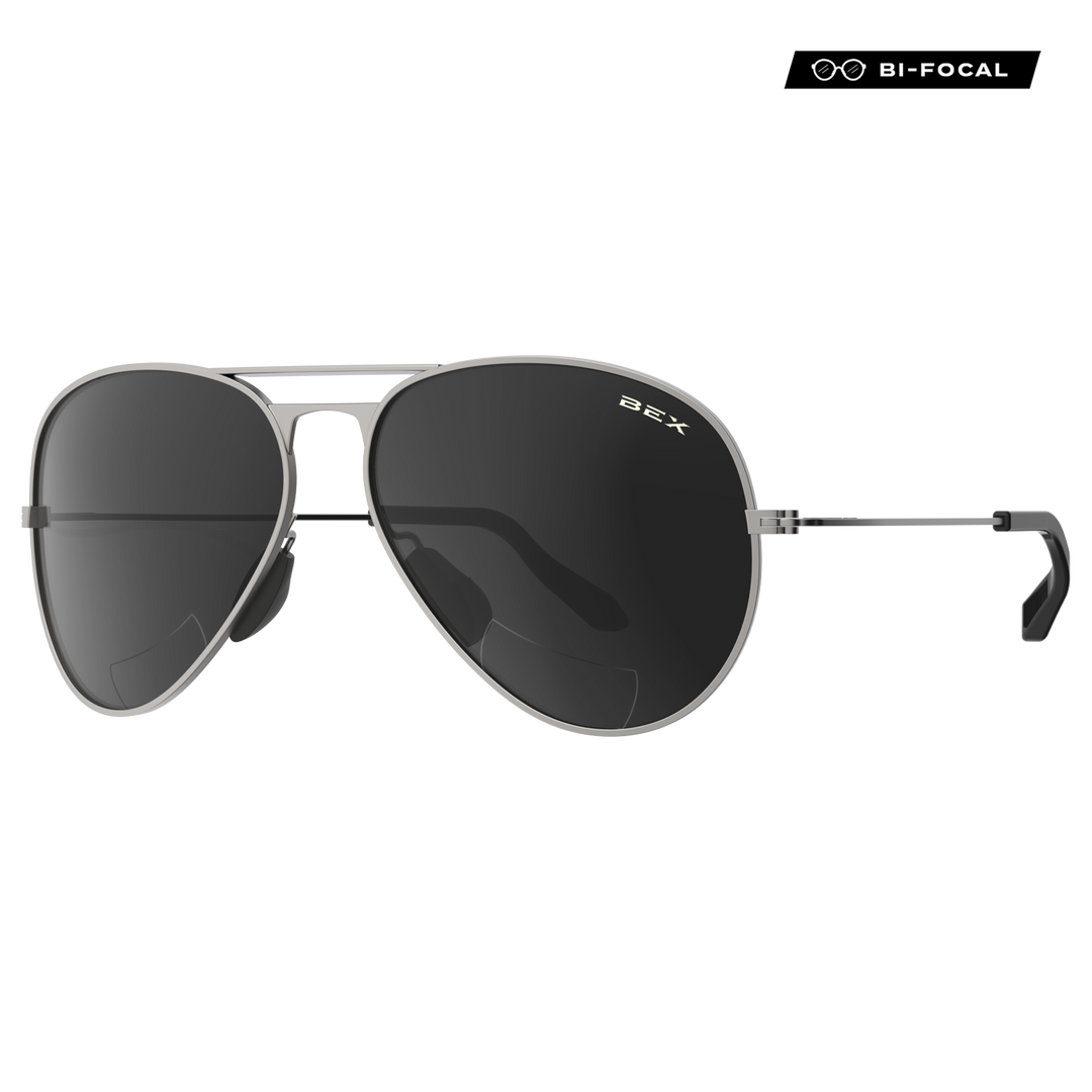 Polarized aviator bifocal sunglasses sales