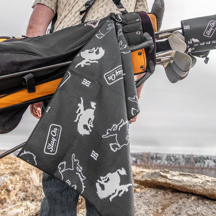 BUCKIN' GOLF WAFFLE WEAVE TOWEL [LIMITED EDITION]